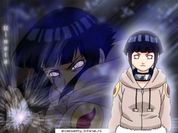 hinata hyuga personajul meu preferat.e super draguta zvon cum sharingan trage din byakugan.